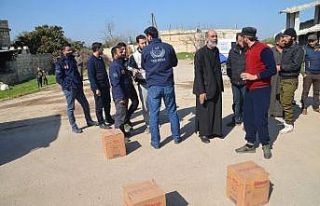 Türk yardımseverlerden Suriyelilere yardım