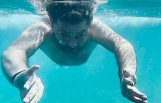 Türkiye’de kar Muğla’da bahar havasında deniz...