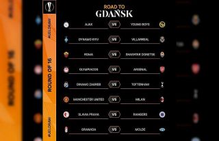 UEFA Avrupa Ligi Son 16 Turu’nda eşleşmeler belli...