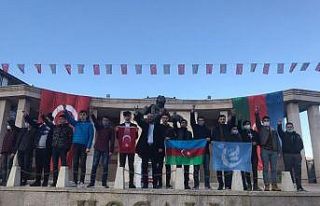 Ülkü Ocakları Hocalı anıtını ziyaret etti