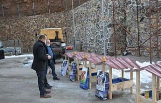 Uludere’de sokak hayvanları için barınak yapıldı