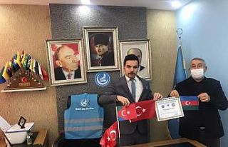 Ünsal’dan Başkan Kaşkar’a teşekkür belgesi