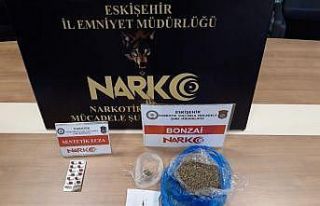 Uyuşturucuları çöp poşetine saklayan şüpheli...