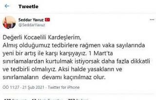 Vaka sayısının arttığı ilde vali sosyal medyadan...