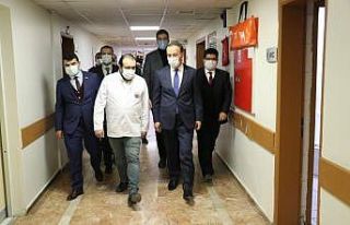 Vali Erin yaralı polisleri ziyaret etti