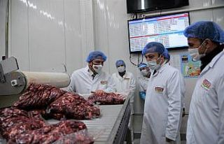 Vali Şentürk’ten et entegre tesisinde inceleme