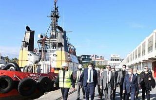 Vali Su, Mersin Limanı’nda incelemelerde bulundu