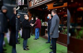 Vali Ustaoğlu Korona virüs denetiminde