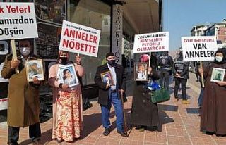 Van anneleri terör örgütünün elindeki evlatları...