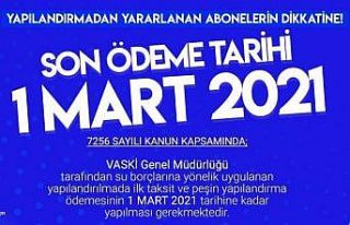 VASKİ’den ‘borç yapılandırması’ için önemli...