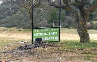 Yayla gölünde çirkin manzaralar