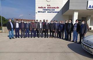 Yenipazarlı muhtarlar yeni yapılan hastaneyi beğendi