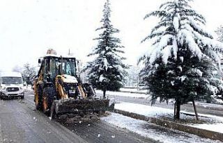 Yenişehir’de kar temizliği