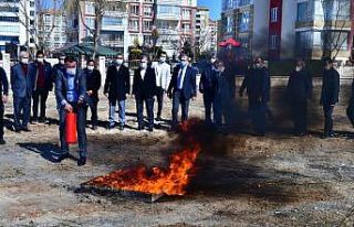 Yeşilyurt’ta yangın ve ilk yardım eğitimi