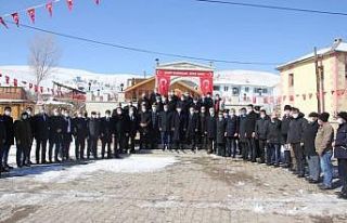 Yukarı Kırzı köyünde düzenlenen törende şehit...