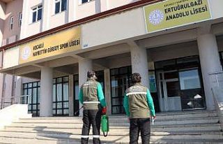 Yüz yüze eğitim öncesi okullar ilaçlandı