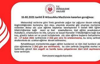 Zonguldak’ta eğitime, hamile ve engellilere kar...