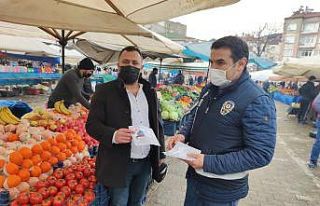 4 ay sonra kurulan ilk cumartesi pazarında vatandaşlara...