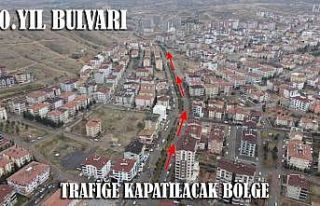 80.yıl bulvarında altyapı ve sıcak asfalt çalışmaları...