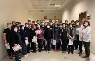 Acil Servisi görevlisi sağlık personeline teşekkür...