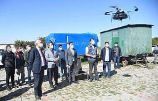 Adana’da dronla sivrisinek mücadelesi