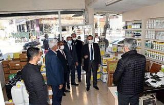 Adıyaman il protokolünden korona virüs denetimi