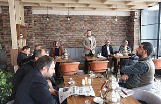 AK Parti Ardahan İl Başkanı Koç, basın mensuplarıyla...