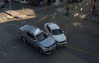 Aksaray’da yaşanan kazalar şehir polis kameralarında