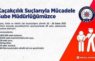Ankara Emniyet Müdürlüğünden kaçakçılara ağır...