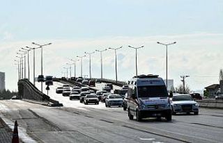 Ankara’da Ayaş yolu ve Hasköy köprülü kavşağı...