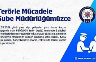 Ankara’da yurt dışına kaçmaya çalışan 6 FETÖ...