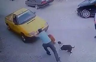 Aracın altında kalmaktan son anda kurtuldu