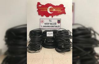 Arsuz’da kablo hırsızları tutuklandı