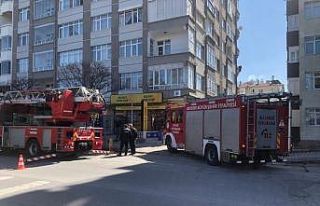 Aspiratörde çıkan yangın ekipleri harekete geçirdi