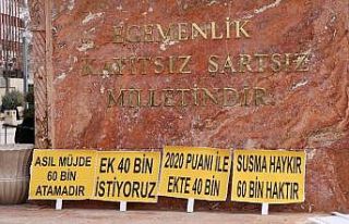 Atanamayan öğretmenler, atanma taleplerini anlattı