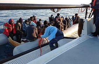 Ayvalık’ta 36 mülteci kurtarıldı