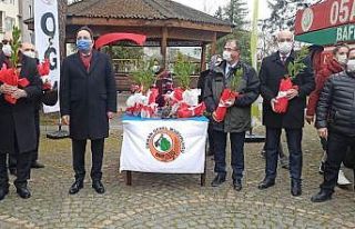 Bafra’da 20 bin fidan dağıtıldı