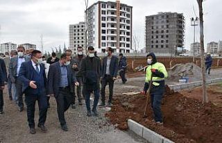 Bağlar’da yılın ilk asfaltlaması Ahmed Arif...