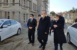 Bakan Soylu, Alaçam Hükümet Konağı inşaatında...