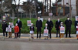 Bandırma’da "Yayalar Kırmızı Çizgimizdir"...