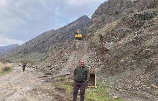 Başkan Alihan Babat köylülerin yayla yolu sorununu...