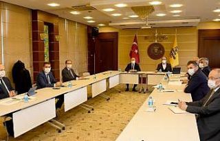 Başkan Altay, merkez ilçe belediye başkanlarıyla...