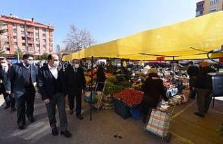 Başkan Altay’dan korona virüs denetimi