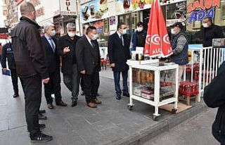 Başkan Beyoğlu, korona virüs denetimlerine katıldı