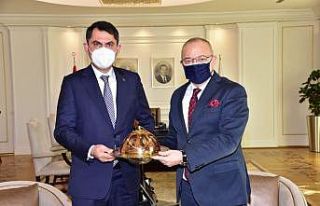 Başkan Ergün, Bakan Kurum’u ziyaret etti