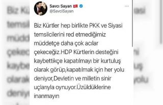 Başkan Sayan: “HDP, Kürtler’in desteğini kaybettikçe...