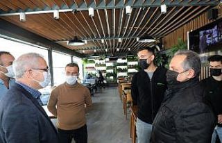 Başkan Yalçın ve Kaymakam Sönmez’den korona...
