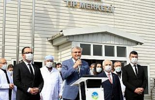 Başkan Yüce, sağlık çalışanlarıyla bir araya...