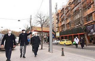 Başkanlar Alaaddin cephe sağlıklaştırma çalışmalarını...