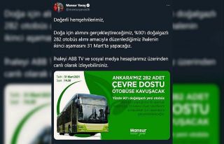Başkent’te yeni otobüslerin ikinci ihalesi 31...